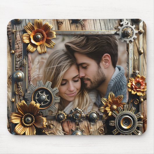 Cool Steampunk Gepersonaliseerde Foto Muismat (Voorkant)