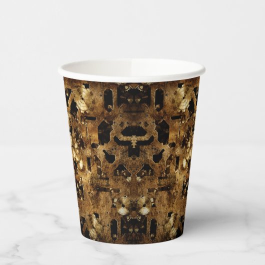 Cool Steampunk-ontwerp Papieren Bekers (Links)