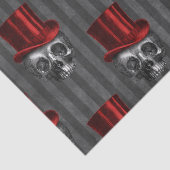 Cool steampunk schedel patroon tissuepapier (Detail)