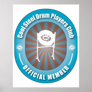 Cool Steel Drum Players Club Poster