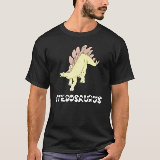 Cool Stegosaurus Dinosaur Dino Saurus Reptile Herb T-shirt (Voorkant)