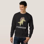 Cool Stegosaurus Dinosaur Dino Saurus Reptile Herb Trui (Voorkant volledig)