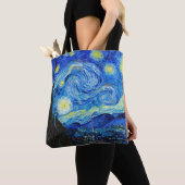 Cool Sterrennacht Vincent Van Gogh schilderij Draagtas (Dichtbij)