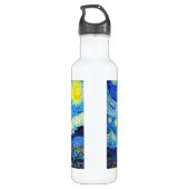 Cool Sterrennacht Vincent Van Gogh schilderij Waterfles (Achterkant)