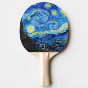 Cool Sterrennacht Vincent Van Gogh schilderkunst Tafeltennisbatje