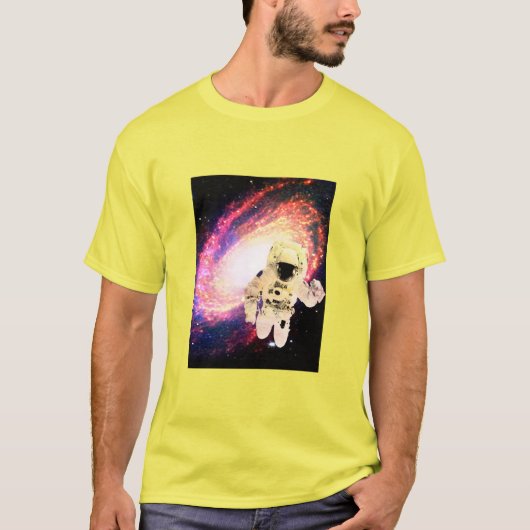 cool sterrenstelsel kleuren astronaut space geek s t-shirt (Voorkant)