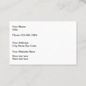 Cool Stick Shift Automotive Visitekaartje (Achterkant)