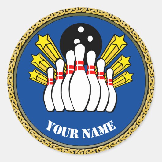COOL ! Sticker - Bowling - Custom Bowler - Ajouter (Devant)