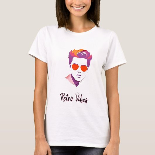 Cool Stijlvol Man met zonnebril T-shirt (Voorkant)