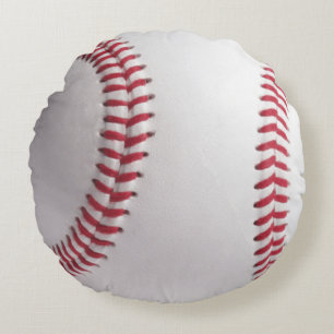 Cool Stijlvolle Baseball Sport Ball Textuur Patroo Rond Kussen