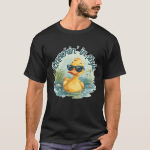 Cool Stijlvolle Eend met Zonnebril – Grappige Cart T-shirt
