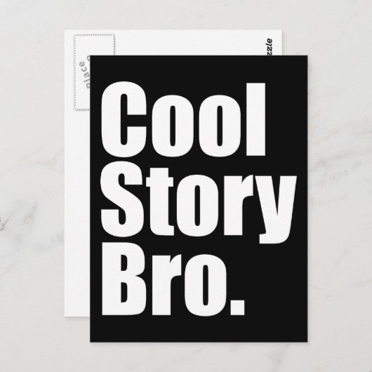 Cool Story Bro. Briefkaart (Voorkant / Achterkant)