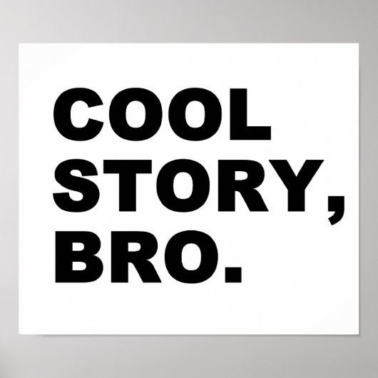 Cool Story Bro Poster (Voorkant)