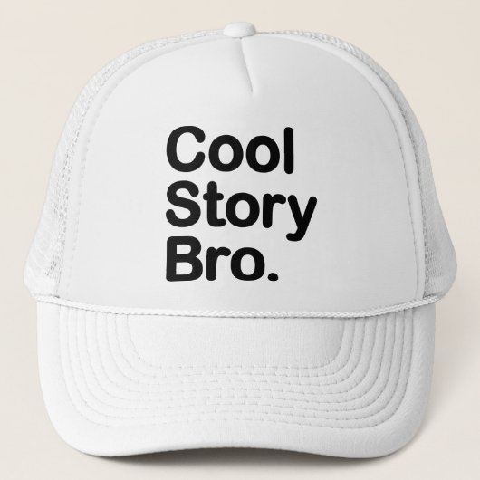 Cool Story Bro Trucker Pet (Voorkant)