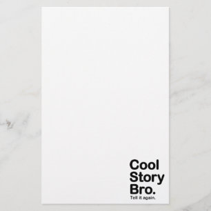 Cool Story Bro. Zeg het opnieuw Briefpapier