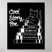 Cool Story Poe Black Cat Edgar Allan Poe Poster (Voorkant)