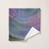 Cool Strata | Belle Agate bleu violet et or (Gant de toilette)