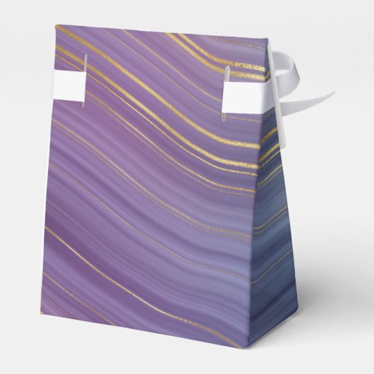 Cool Strata | Prachtige blauwe Paarse en goudhoude Bedankdoosjes (Achterkant)