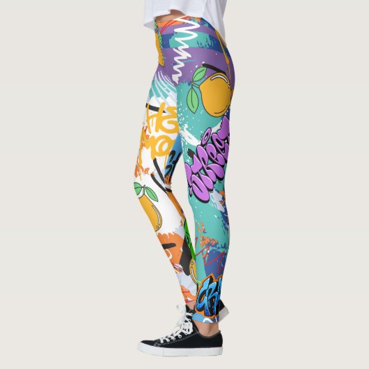 Cool street art l Hippie patroon l Modern schattig Leggings (Links)