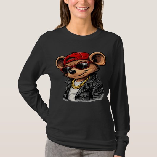 Cool Street Mouse Women's Long Sleeve Shirt  (Voorkant)