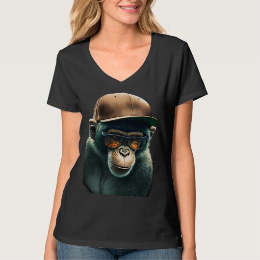 Cool Street Wear Chimp T-shirt (Voorkant)
