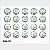 Cool Strike Bowling Adreslabel Ronde Sticker (Vel)