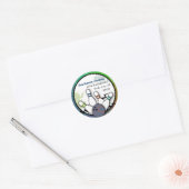 Cool Strike Bowling Adreslabel Ronde Sticker (Envelop)