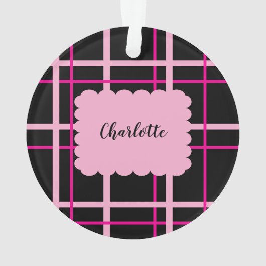 Cool Striped Pattern Ornament (achterkant)