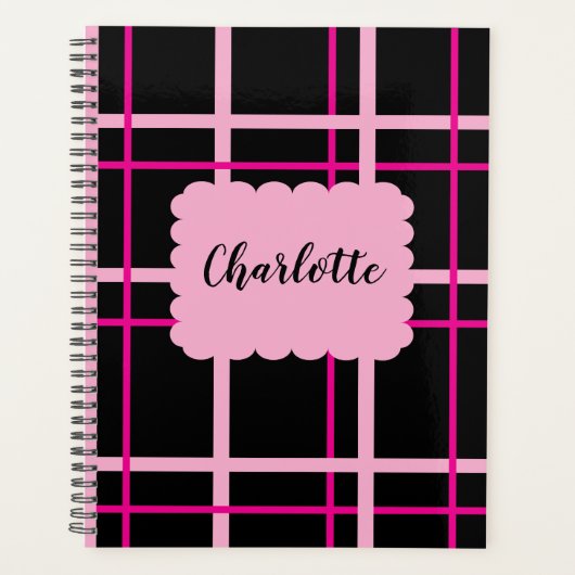 Cool Striped Pattern Planner (Voorkant)