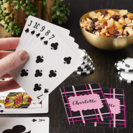 Cool Striped Pattern Pokerkaarten