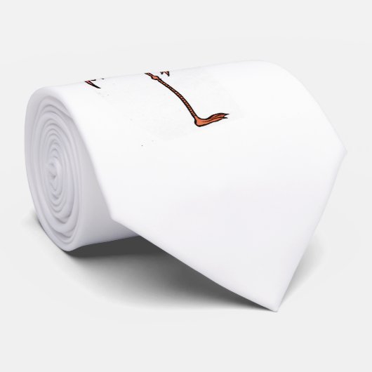 cool stropdas Flamingo (Opgerold)