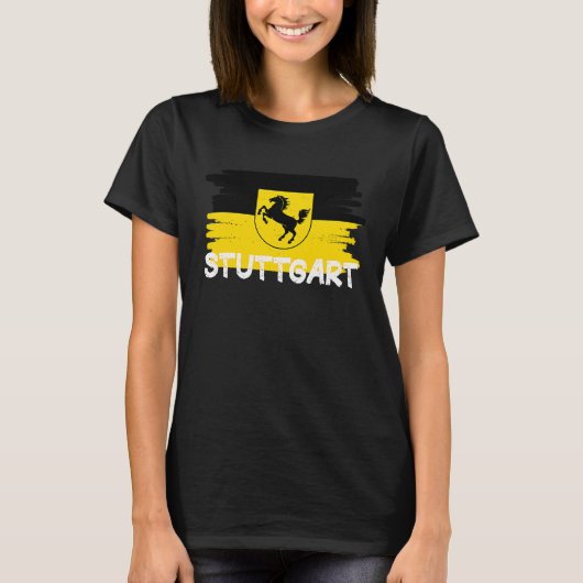 Cool Stuttgart Flag T-shirt (Voorkant)