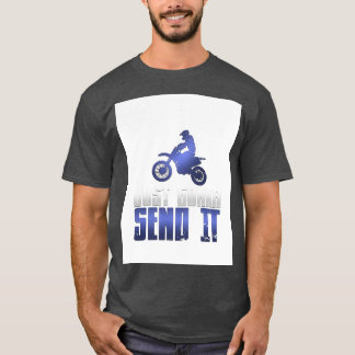 Cool stuurt het gewoon vuile bike en motocross Gr T-shirt