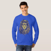 Cool Stylish Hipster Lion T-Shirt (Voorkant volledig)