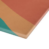 Cool Stylish Retro Stripes Personalized Snijplank (Hoek)