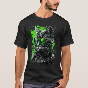 Cool Subtiel Agender Pride Kat Art Neutrois Kat T-shirt