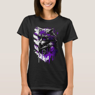 Cool Subtiel Asexual Pride Kat Art Ace Pride Kat 1 T-shirt