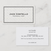 Cool Subway Tile Personal Chef Catering Visitekaartje (Voorkant / Achterkant)