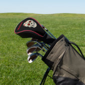 Cool Sugar Skull Human Skeleton Head Golfheadcover (Insitu)