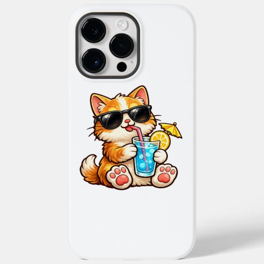 Cool Summer Cat Case-Mate iPhone Case (Achterkant)