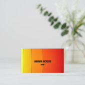 Cool Summer Colorful Style Visitekaartje (Staand voorkant)