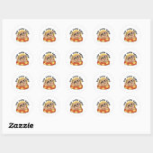 Cool Summer Dog Floating - Schattigee Puppy Pool P Ronde Sticker (Vel)