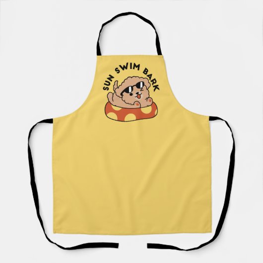 Cool Summer Dog Floating - Schattigee Puppy Pool P Schort (Voorkant)