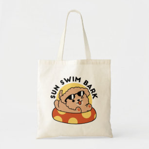 Cool Summer Dog Floating - Schattigee Puppy Pool P Tote Bag