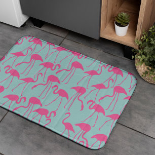 Cool Summer Flamingo patroon Badmat