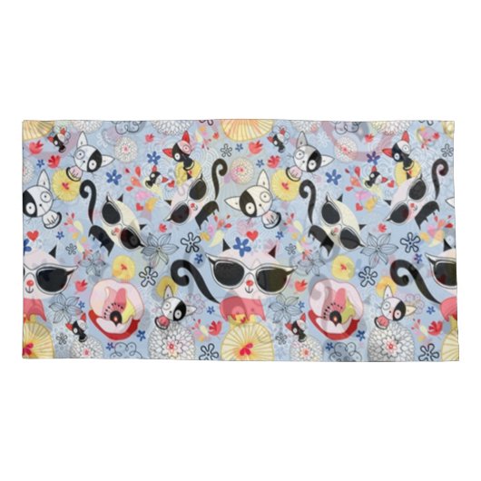 Cool Summer Kat Kussensloop (Achterkant)