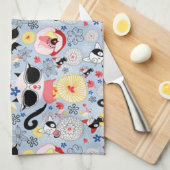 Cool Summer Kat Theedoek (Quarter Fold)