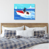 Cool Summer Labradors Painting Canvas Afdruk (Insitu (Slaapkamer))