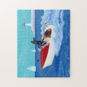 Cool Summer Labradors Painting Legpuzzel (Verticaal)