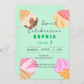 Cool Summer Popsicle Anniversaire Invitation (Devant / Derrière)